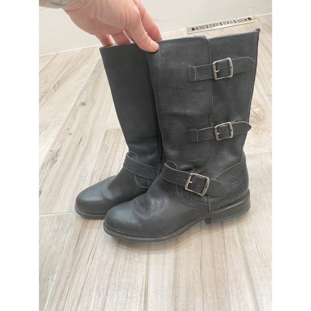 Frye Leather Moto Boots